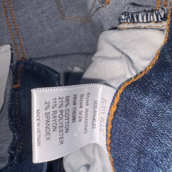 Judy Blue High Waist Skinny Jeans with Side Slit Released Hem (JB-82422) Sz 9/29 - Picture 7 of 15